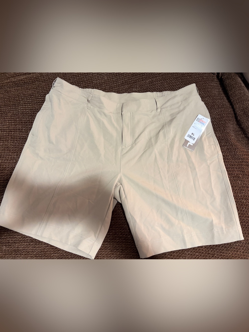 Nwt Mens 32 Degree Flat Front Tan Shorts XL